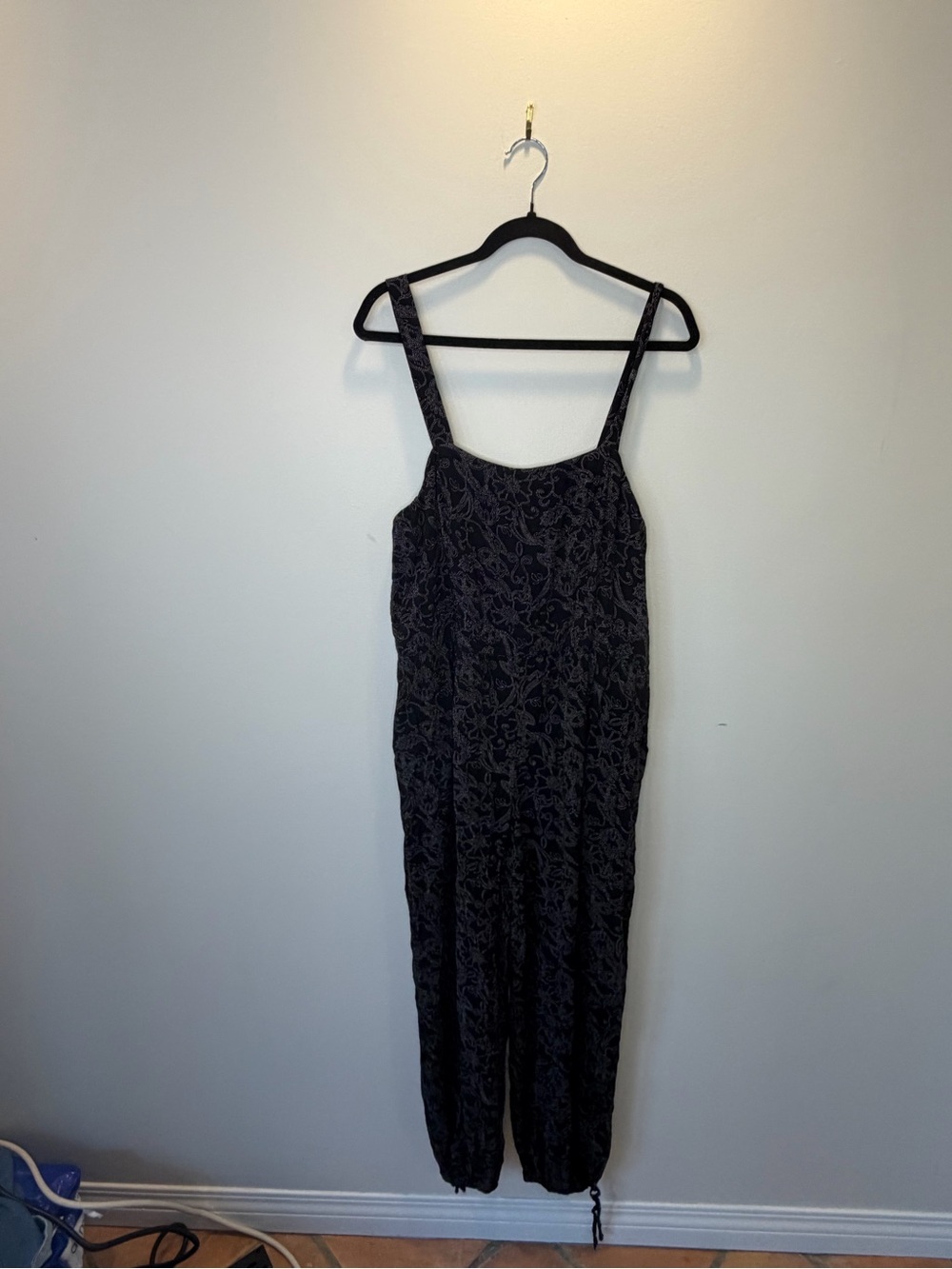 Western Balloon Pant Jumpsuit with Smocking XL